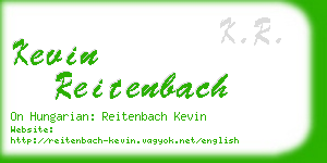 kevin reitenbach business card